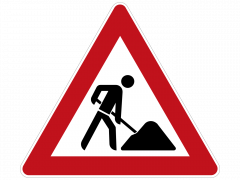 Verkehrszeichen 123 Baustelle