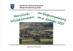 Bürgerversammlung Oberschweinbach Bürgerversammlung Oberschweinbach