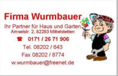 Gewerbe: Wurmbauer, Wolfgang Josef